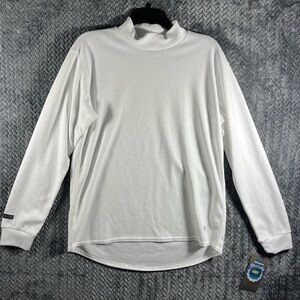 Brooks Women’s Therma-tec Running Mock Turtle Neck White Large